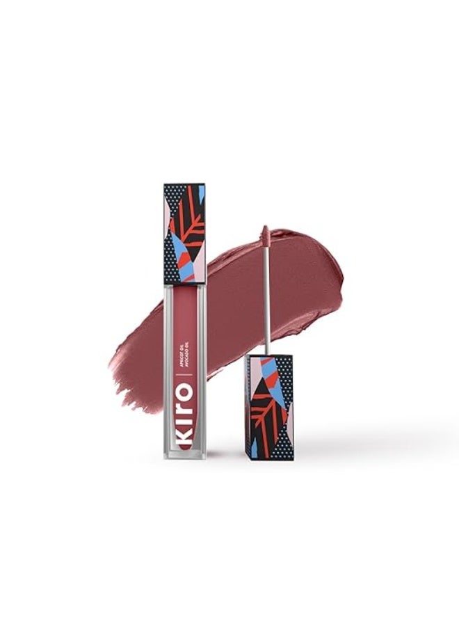 Kiro Non-Stop Airy Matte Liquid Lipstick - Nude Ginger, 5ml | Super-Pigmented, Long-Lasting, hydrating | Waterproof, Smudge-Proof, Lightweight | Infused with Avocado & Apricot Oil - Image 1